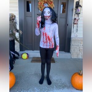 Kids Creepy Killer Morphsuit Costume